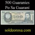 Billetes 1981 2- 500 Guaranes